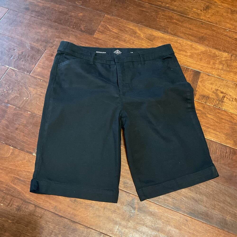 Women's St John's Bay Black Bermuda Shorts - Sz 14